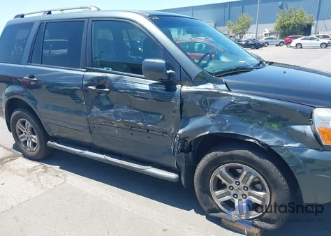 2005 Honda Pilot Ex-L из США, поврежденный, VIN 2HKYF18755H550765